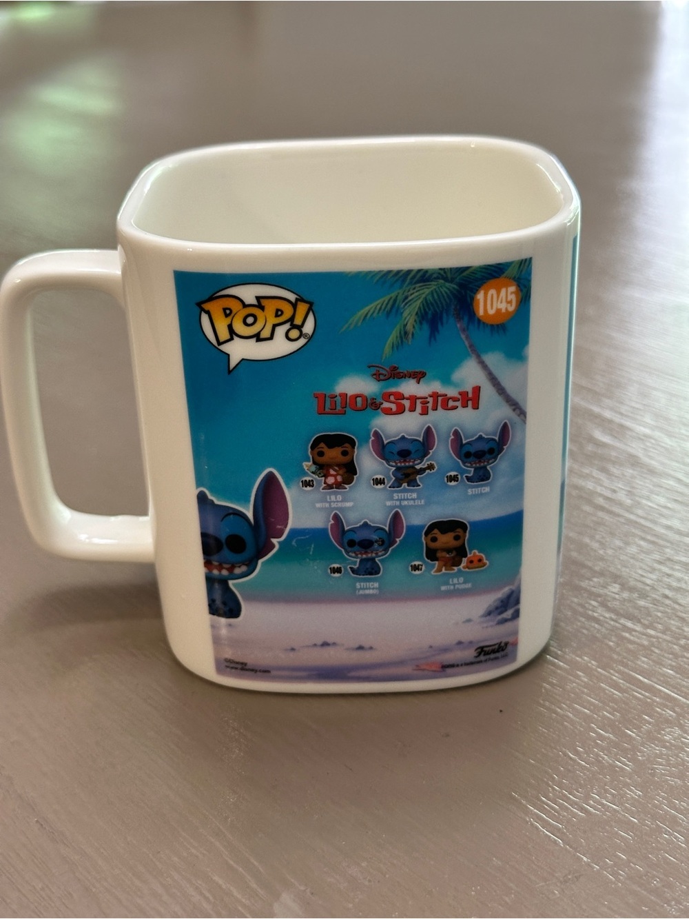 Disney Funko Pop Stitch Mug 1045 Lilo & Stitch Square Ceramic Coffee Cup 15.2oz⁠